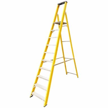 Super-Trade Glass Fibre Platform Step Ladder