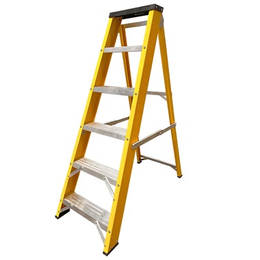 Super-Trade Glass Fibre Swingback Step Ladders