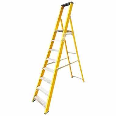 Super-Trade Glass Fibre Platform Step Ladder