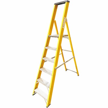 Super-Trade Glass Fibre Platform Step Ladder