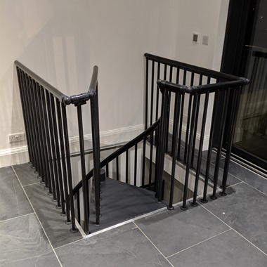 Classic Landing banister for spiral Staircases