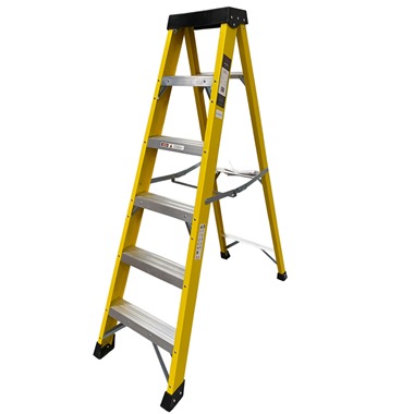 Lightweight GRP Swingback Step Ladders