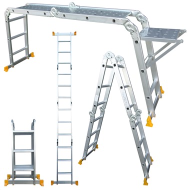 Multi-Purpose Aluminium Ladder (4 x 3 Rungs)