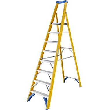 Werner 717 Fibreglass Platform Step Ladders