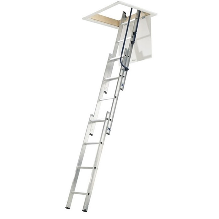 Werner 3 Section Hideaway Aluminium Loft Ladder