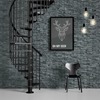 Calgary Anthracite Spiral Staircase 