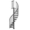 Calgary Anthracite Spiral Staircase 