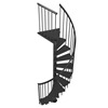 Calgary Anthracite Spiral Staircase 