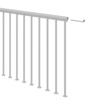 Classic Landing banister for spiral Staircases - Pearl Grey