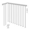 Classic Landing banister for spiral Staircases - Pearl Grey