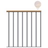 Classic Landing Banister - Pearl Grey - 1m Extension Kit